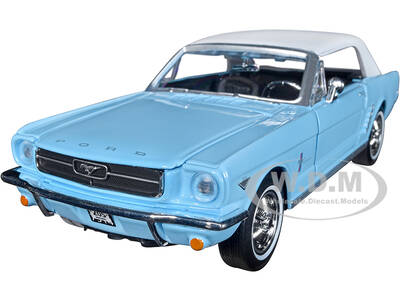 1964 1/2 Ford Mustang Light Blue with White Top James Bond 007 \