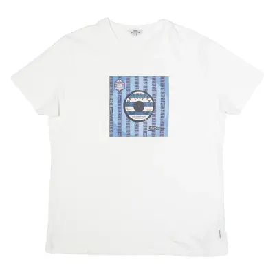 BEN SHERMAN Mens T-Shirt White 2XL