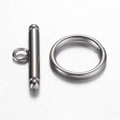 Tarnish Resistant 201 Stainless Steel Toggle Clasps