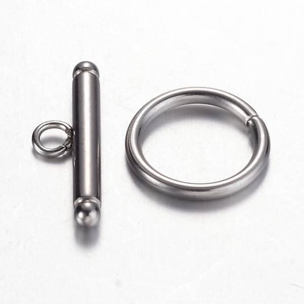 Tarnish Resistant 201 Stainless Steel Toggle Clasps