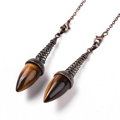 Natural Tiger Eye Dowsing Pendulums