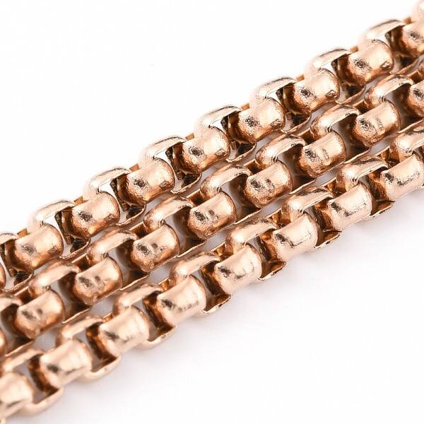 Ion Plating(IP) 304 Stainless Steel Box Chains