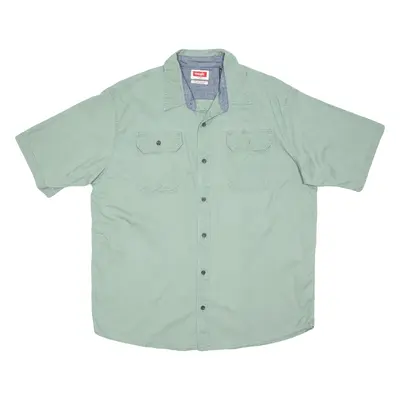 WRANGLER Mens Worker Shirt Green L