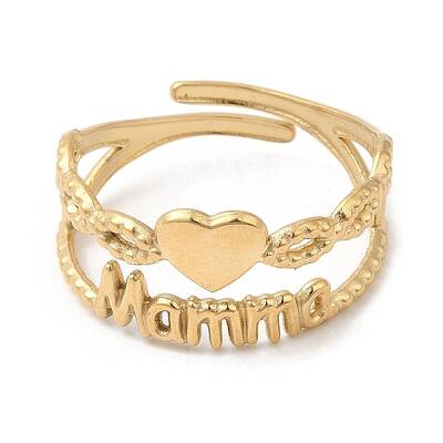 304 Stainless Steel Open Cuff Ring