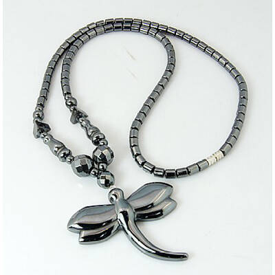 Magnetic Synthetic Hematite Necklaces