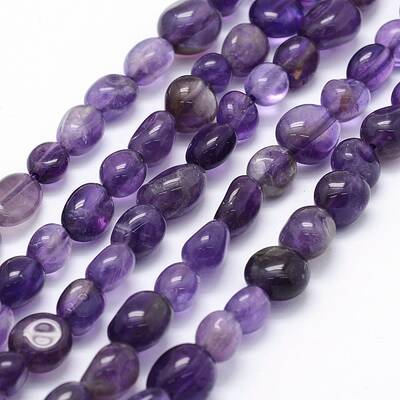 Natural Amethyst Beads Strands