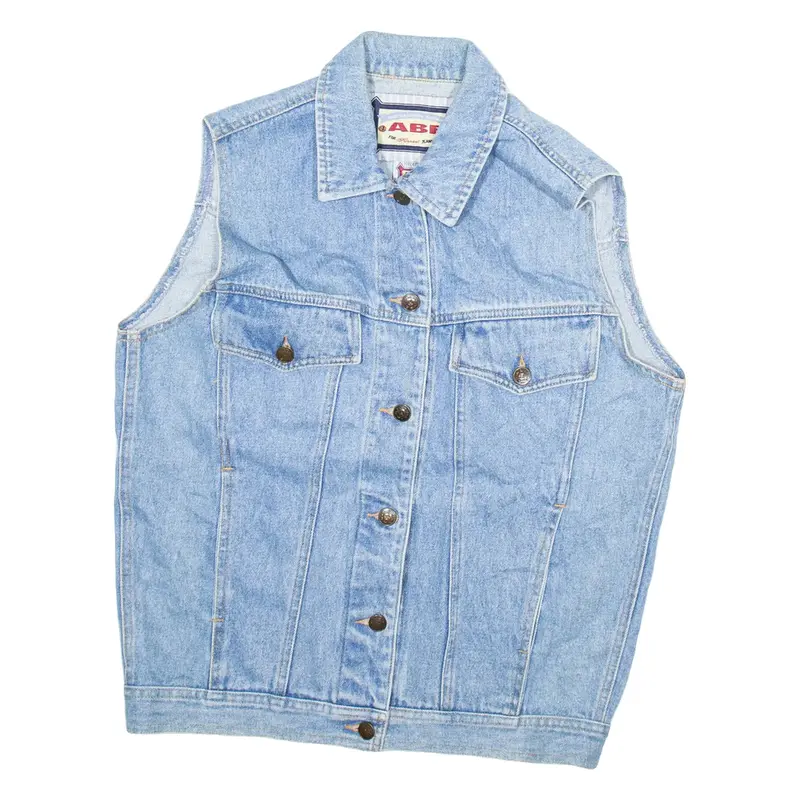 ABE Mens Denim Gilet Blue S