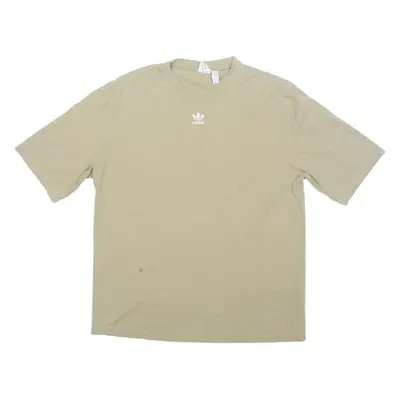 ADIDAS Oversized Womens T-Shirt Green UK 6