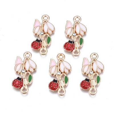 Alloy Rhinestone Links Connectors