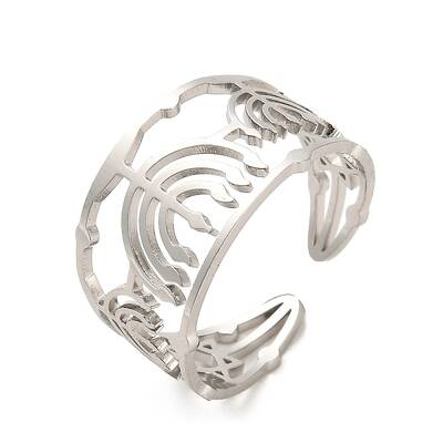 Non-Tarnish 304 Stainless Steel Open Cuff Rings
