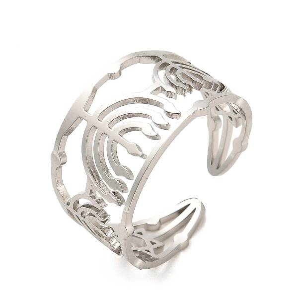 Non-Tarnish 304 Stainless Steel Open Cuff Rings