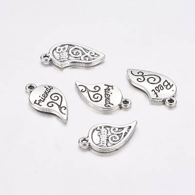 Tibetan Style Alloy Split Pendants