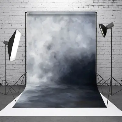 White Grey Black Abstract Old Master Photo Backdrop - Aperturee