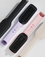 【CLEARANCE SALE】Umitec Hair Straightener Comb for Frizz-Free Hair with 5 Temp Settings & Dual Voltage Negative ion Salon ...