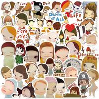50 Pcs Stickers Packs Nara of Vinyl Decal Sticker Waterproof Water Bottle Yoshimoto Colorful Laptop Computer Phone Luggage Ca...
