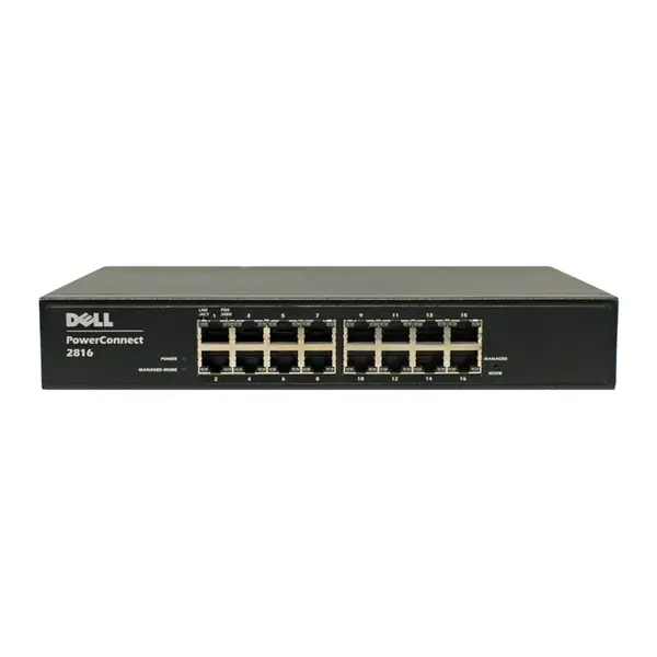 575608326 Dell PowerConnect 2816 Ethernet Switch - 16 Ports - Manageable - Gigabit Ethernet, Fast Ethernet - 10/100/1000Base-...