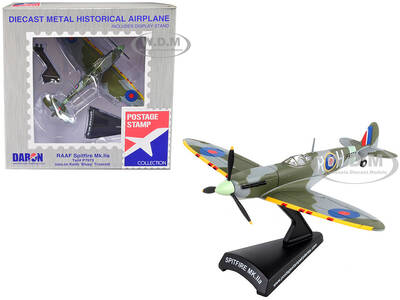 Supermarine Spitfire Mk.IIa Fighter Aircraft #P7973 Royal Air Force 1/93 Diecast Model Airplane by Postage Stamp