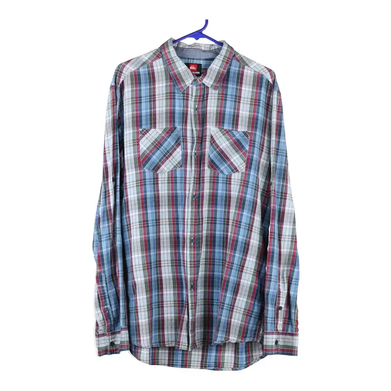 Quiksilver Shirt - XL Blue Cotton