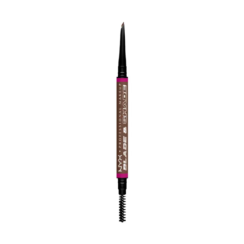 NYX Professional Makeup Blade & Shade eyebrow pencil with brush color 08 Chocolate 0.06 g