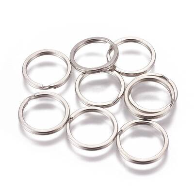 Tarnish Resistant 304 Stainless Steel Split Key Rings