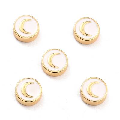 Brass Enamel Beads
