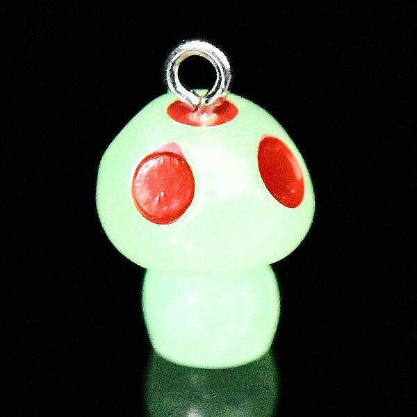 Spray Painted Luminous Resin Pendants