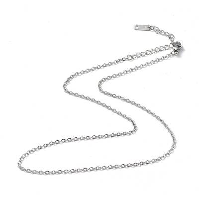 Non-Tarnish 304 Stainless Steel Cable Chain Necklace for Men Women