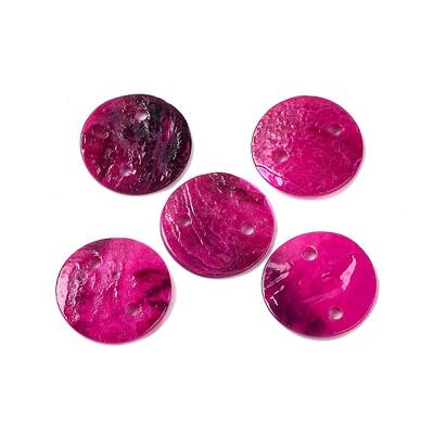 Spray Painted Natural Akoya Shell Connector Charms