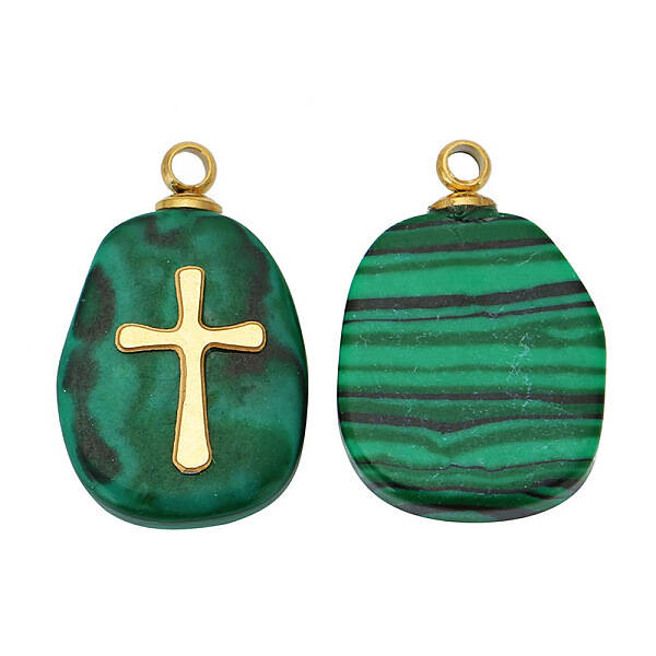 Natural Malachite Pendants