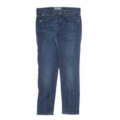 LEVI'S 686 Jeans Blue Denim Slim Tapered Stone Wash Womens W27 L30