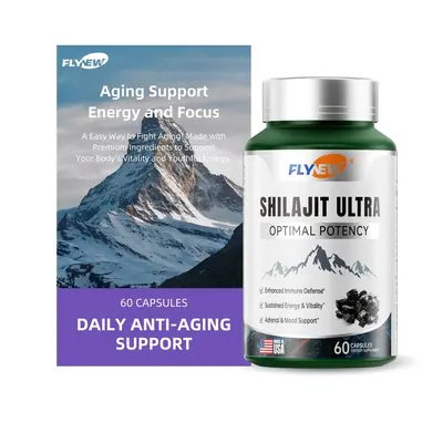 FLYNEW Optimal Potency Shilajit Ultra Adaptogen Energy Stamina Immune Antioxidants Made in USA 60 Capsules - Healthcare, Anti...