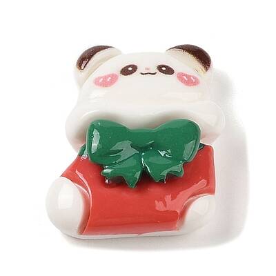 Christmas Panda Theme Opaque Resin Decoden Cabochons