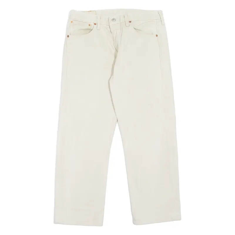LEVI'S 501 Jeans Mens Beige Regular Straight 90s W31 L26