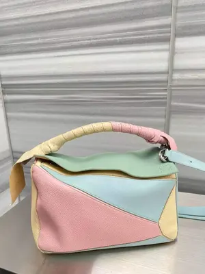 Pre-owned Loewe leather Crossbody Bags Colorblock Puzzle Bag