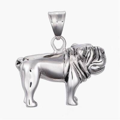 304 Stainless Steel Puppy Pendants