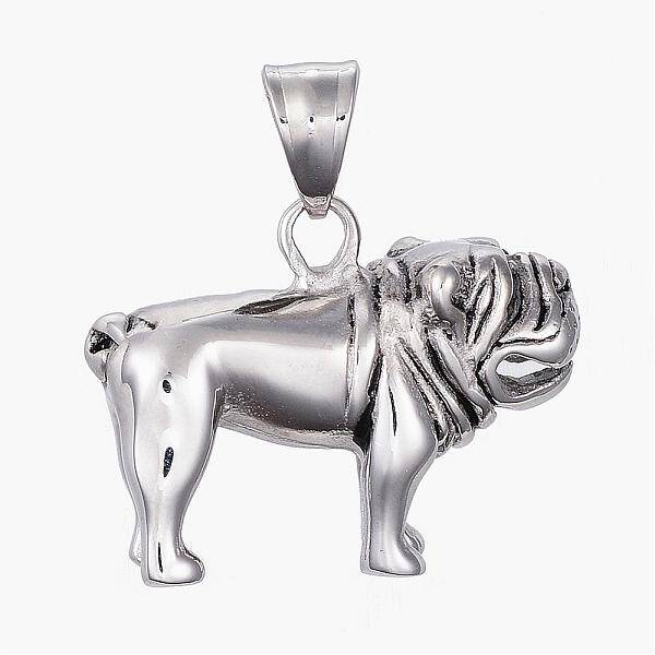 304 Stainless Steel Puppy Pendants