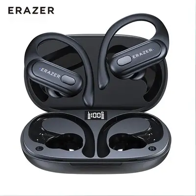 ERAZER XT60PRO True Wireless Earbuds with Built-in Microphone，Battery LED Display, IPX5 Waterproof Sports Earphone, Fall G...