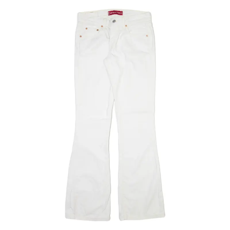 LEVI'S 518 Womens Jeans White Slim Bootcut W28 L32