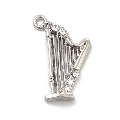 Rack Plating Alloy Rhinestone Pendants