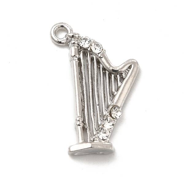 Rack Plating Alloy Rhinestone Pendants