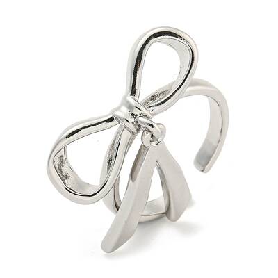 Bowknot Brass Cuff Rings