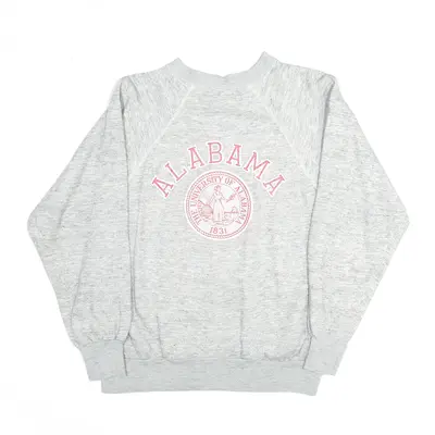 The University Of Alabama Grey USA Sweatshirt Womens S