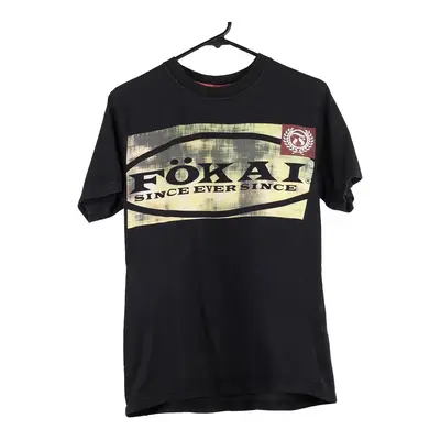Fokai Familia Spellout T-Shirt - Small Black Cotton