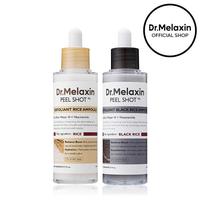 [Dr. Melaxin] Peel Shot Glow Rice Ampoule Duo - Serums for Brightening, Exfoliating, and Moisturizing - Suitable for All Skin...