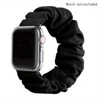 Scrunchie Shaped Watch Band (Only Band), Elastic Ruched Watch Band for Women, Fashion Replacement Watch Band for Apple Watch ...