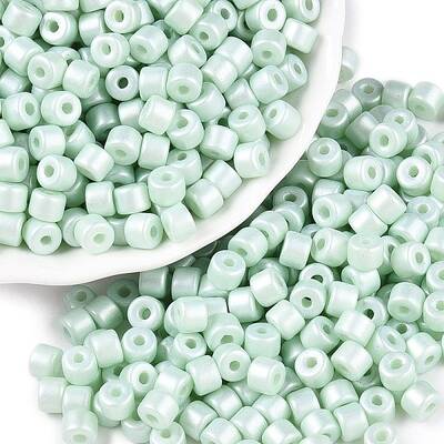 Baking Paint Pearlized Glass Seed Beads