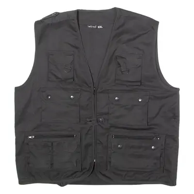 MILTEC Mein Berner Rockt! Utility Mens Gilet Black Twill 2XL