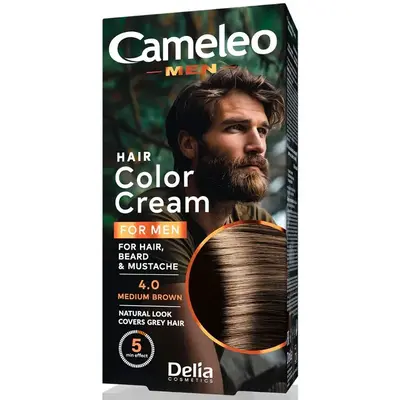 Delia Cosmetics Cameleo Men's hair dye color 4.0 medium brown 30 ml
