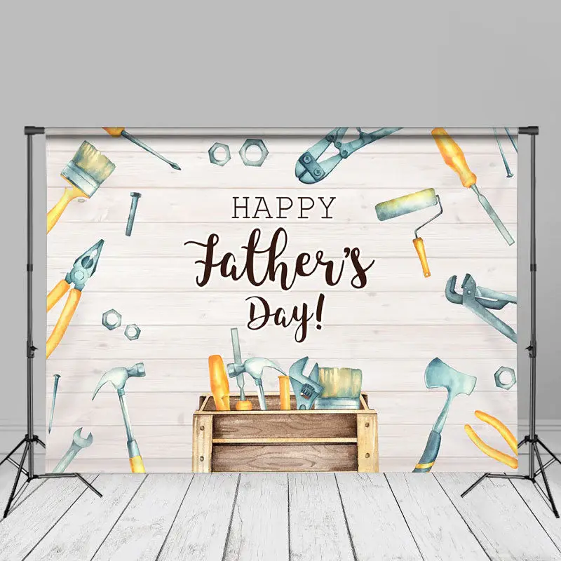 Wooden Wall Tools Box Diy Backdrop For Fathers Day - Aperturee