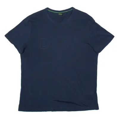 BOSS Mens T-Shirt Blue L